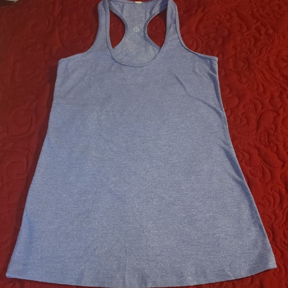 lululemon athletica Heathered Blue Tank Top